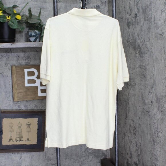 NWT Port Authority Country Meadows Retirement K448 Polo Shirt Cream Off White L - Picture 2 of 5